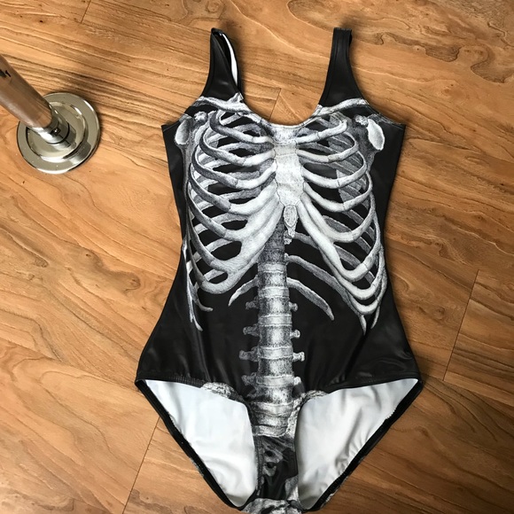 Blackmilk Other - Black Milk Ribs black bones swimsuit